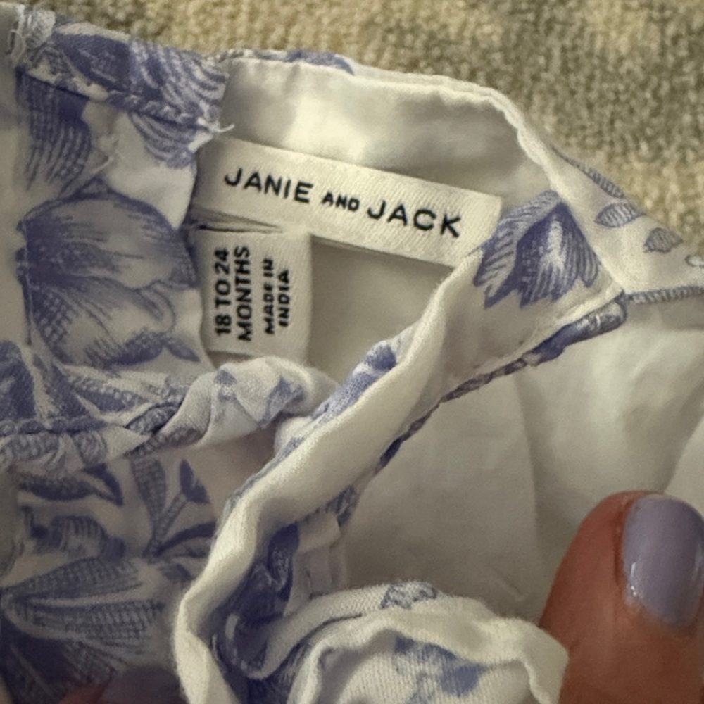 💖 Janie and Jack💖 NWT 2T Ruffle Toile Dress. Adorable! - Picture 4 of 6